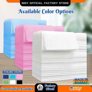 Nidy Disposable X-Cut Non-Woven Waterproof Bedsheets for Spa Salon <b>Massage</b> <b>Bed</b> <b>Covering</b> Hygienic - Product Image 6