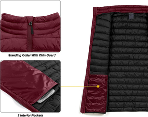 Chaleco Acolchado para Hombre, Ligero, Cálido, para Actividades al Aire Libre, sin Mangas, para Golf, Senderismo, Viajes Casuales - Product Image 5