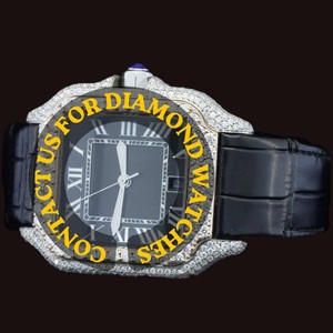 Montre de mode en quartz moissanite de qualité supérieure pour homme et femme, cadran carré avec chiffres romains, verre, prix abordable - Product Image 5