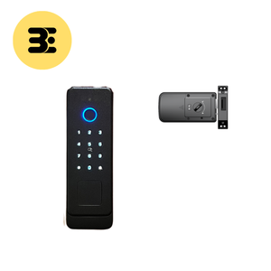 Black aluminium alloy smart <b>lock</b> palm vein recognition keyless entry door <b>lock</b> - Product Image 1