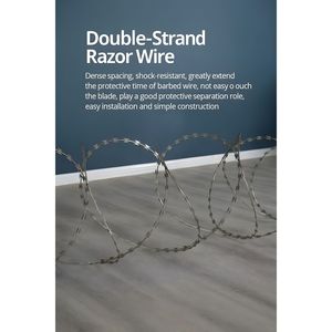 Rotolo di Filo Spinato Zincato a Doppia Linea da 50 Piedi per Recinzione - Product Image 3