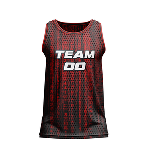 เสื้อบาสเก็ตบอลออกแบบเองพร้อมป้ายชื่อ 100% โพลีเอสเตอร์ ปักลาย พิมพ์ลาย ทีม แห้งเร็ว ระบายอากาศได้ดี ชุดกีฬา - Product Image 1