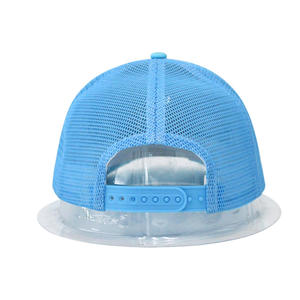 Casquette de baseball unisexe à 5 panneaux en polyester/coton avec logo brodé 3D personnalisé, casquette ajustable à fermeture snapback - Product Image 4