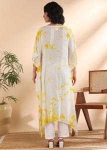 High Quality Designer Rayon <b>Kaftan</b> Tie Dyed <b>Summer</b> Daily Wear Regular Fit Sweetheart neck at Best Price by Supplier - Product Image 4