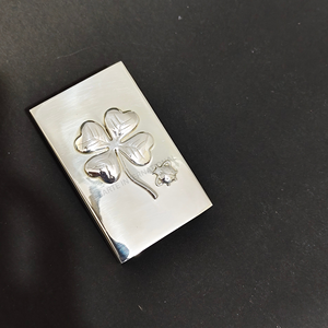 Étui de boîte d'allumettes en laiton personnalisé, logo en relief, support métallique de luxe, conception, taille et forme sur mesure, fabricant OEM - Product Image 1