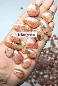Natural Orange Sunstone Mix Shape Cabochon Polished Loose Gemstone Sunstone Wholesale Lot for Jewelry or Gift to Her Sunstone - Product Image 3