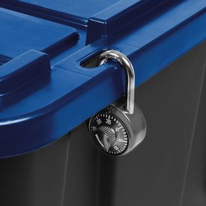 Contenitori di Stoccaggio Resistenti da 27 Galloni, Set da 4 con Coperchi a Chiusura e Contenitori Impilabili, Ideali per Garage, Capanno e Organizzazione Domestica - Product Image 4