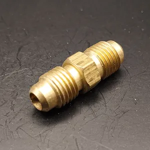 Tube de connecteur évasé en laiton haute pression Type UCS traitement de surface plaqué tête hexagonale 4.8 longueur raccords de tuyauterie durables élégants - Product Image 1