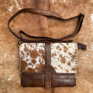 กระเป๋าสะพายคาดลำตัวหนังวัวฟอก2024ใหม่สำหรับผู้หญิงกระเป๋าถือหนังแท้ตะวันตกคุณภาพสูง - Product Image 3