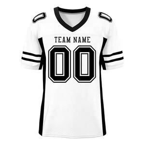 Équipe de qualité supérieure sans bandes latérales Maillots de football américain pour hommes Maillot de football américain unisexe réversible avec logo personnalisé - Product Image 1