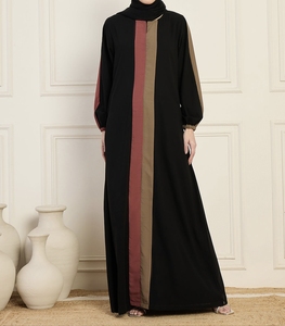 Wholesale Dubai Beautiful Black Traditional Islamic Women's Saudi Arabian <b>Abaya</b> Spring Polyester Breathable Ankle Length Muslim - Product Image 1