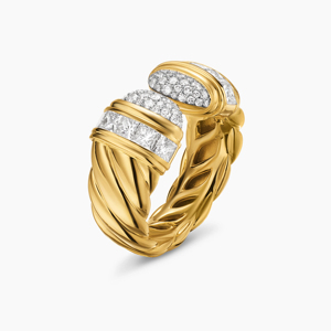 Luxury Yellow Gold Diamond Cocktail <b>Ring</b> Round Brilliant Cut Ball Shape Unisex Wedding Jewelry - Product Image 4