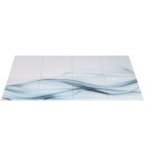 Set di 8 Pannelli Acustici Decorativi Autoadesivi 47,24 X 23,62 X 0,4 Pollici, Piastrelle Fonoassorbenti per l'Isolamento Acustico - Product Image 4