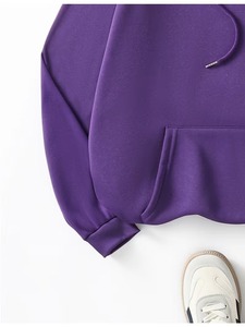 Sweat-shirts à capuche en polaire pour femmes, prix d'usine, logo personnalisé, fermeture éclair, pour l'hiver - Product Image 2