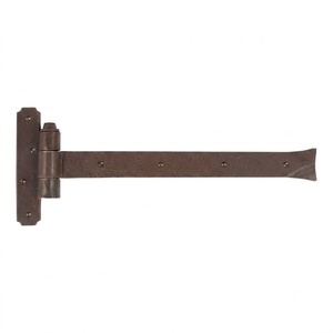 New Black Wrought Iron Strap Hinge Antique Hand Forged <b>Barn</b> <b>Door</b> <b>Hardware</b> Rust-Resistant Lift Off Pintle Hinge For Wooden Gates - Product Image 3