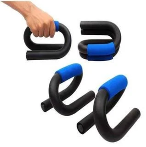 Push <b>Up</b> <b>Bar</b> Set Black With Blue Grip Durable Training Apparatus For Physical Therapy... - Product Image 1