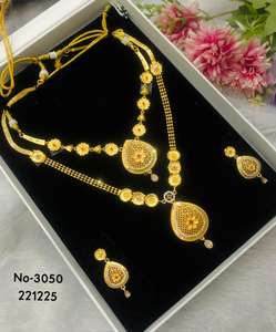 Designer Charm <b>Set</b> Alloy Gold Plated <b>Pearl</b> <b>Necklace</b> <b>and</b> <b>Earring</b> <b>Set</b> for Women Engagement Wedding Party Gifts - Product Image 5