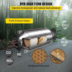 Convertidor Catalítico de Alto Flujo de Ajuste Directo para Honda Accord 2.3L 1998-2002, Acero Inoxidable - Product Image 3