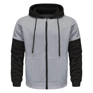 Sudadera con capucha completa personalizada para hombre – Sudadera con capucha de algodón de alta calidad, color sólido, con cremallera, cómoda, estilo urbano, OEM y de marca privada - Product Image 1