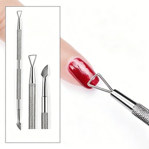 ชุดอุปกรณ์ทำเล็บ BAFA SURGICAL INSTRUMENTS ที่ดันหนังกำพร้าแบบสองด้าน ทำจากสแตนเลส พร้อมที่ตัดเล็บ สำหรับทำเล็บและตกแต่งเล็บ ความหยาบ 100/180  ทนทาน - Product Image 6