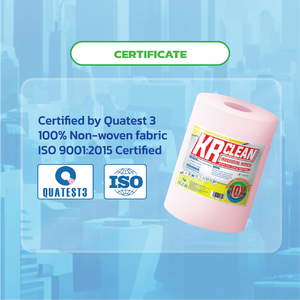 Paños de Limpieza Industriales OEM ODM, Toallitas Blancas para Cuartos Limpios 30x30cm, Rollo de 320 Hojas, Alta Absorbencia, Toallitas para Máquinas, Fábrica en Vietnam - Product Image 6