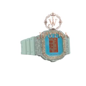 Mossinate High-Quality Luxury White Rubber Diamond <b>Watch</b> Fashionable Scratch Resistant and Water Resistant <b>for</b> Active Lifestyle - Product Image 3
