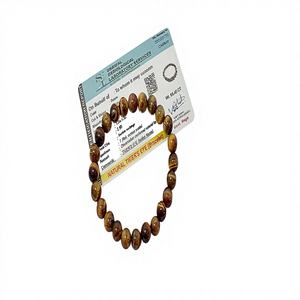 Bracelet en pierre naturelle œil de tigre 8 mm, pierre de guérison, protection contre les forces négatives. - Product Image 1