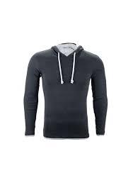 Nouveau design 2026 – Sweat à capuche technique pour homme, gris anthracite, coupe ajustée, avec cordon de serrage, personnalisable avec logo, idéal pour l'entraînement - Product Image 3