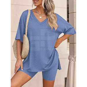 Trendy 2026 <b>Women</b> Summer <b>Shorts</b> Set Fashion <b>Short</b> <b>Suit</b> With Relaxed Fit Top Matching <b>Shorts</b> And Modern Seasonal Style - Product Image 3