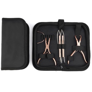 Hair Extension Micro <b>Bead</b> Tool Kit Stainless Steel Pliers <b>Needles</b> Hook Loop Scissors Professional Salon Hair Installation High - Product Image 6