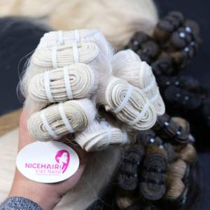 Best 100% Raw Human Vietnamese <b>Remy</b> <b>Hair</b> <b>Extensions</b> Natural Straight Soft Silky Machine Flat Weft 100g - Product Image 5