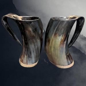 Mug à boire en corne de buffle écologique de haute qualité, imperméable, style animal, couleur, taille et logo personnalisables, Inde - Product Image 4