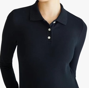 Camisetas de Golf y Tenis de Alto Rendimiento para Mujer, Manga Larga, Cuello Polo con Botones, Estilo Casual, Poliéster, con Logotipo - Product Image 5