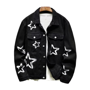 Vestes en jean pour hommes les plus vendues, à manches longues, fermeture boutonnée confortable, pour l'hiver, à bas prix, service OEM - Product Image 1