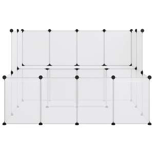 Jaula Grande para Animales, Transparente, de Plástico PP Blanco y Acero, Suministros para Animales Pequeños - Product Image 3