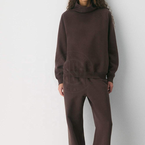 Women <b>Mock</b> <b>Neck</b> Sweatshirt Warm Knit Fabric Pullover <b>Top</b> For Winter Casual Wear Daily Fashion Use Women <b>Mock</b> <b>Neck</b> Sweatshirt - Product Image 5