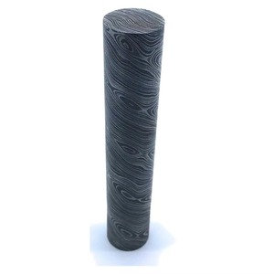 Barra Redonda de Acero de Damasco con Patrón Trenzado, Forjada a Mano, de Alto Contenido de Carbono, para Anillo de Empuñadura de Cuchillo Personalizado - Product Image 2