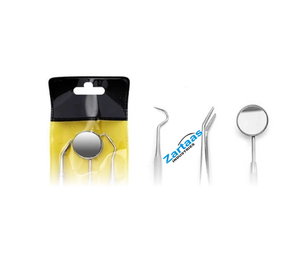 Kit d'hygiène dentaire professionnel, ensemble pour éliminer la plaque dentaire, grattoir à tartre en acier inoxydable, cure-dent, détartreur et miroir buccal - Product Image 5