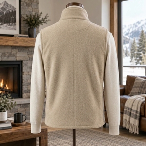 Gilet en polaire avec tissu doux et chaud, coupe confortable, design léger, coutures durables et isolation confortable, idéal pour l'extérieur - Product Image 2