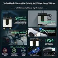 Chargeur portable Evcharger 80 kW 480 V AC, chargeur rapide DC portable pour véhicules électriques, station de recharge pour voitures électriques, niveau de protection IP54