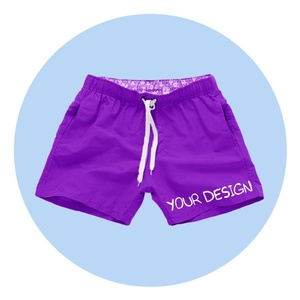 2026 Hot Sale Men's Hip Hop Quick-Dry Anti-Wrinkle Anti-UV Loose Beach Shorts 100% Cotton Comfortable Breathable Drawstring - Product Image 4