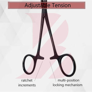 Pinzas Hemostáticas Multiusos para Mosquitos, de Acero Inoxidable Negro, Reutilizables, para Uso Manual en Hospitales, Autoclavables, con Certificación CE - Product Image 3