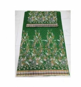 High Density <b>Sequins</b> Embroidered Net Fabric Elegant Party Wear Lace Embroidery <b>Material</b> From India Supplier At Low Price - Product Image 1