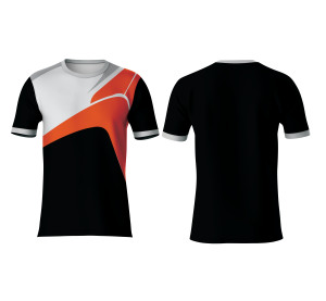 Custom Polyester Sublimation T Shirt Short Sleeve O Neck Quick Dry Fabric for Sports Gym Training and Casual Wear - Product Image 4