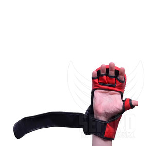 ถุงมือฝึกซ้อม MMA หนังแท้ ปักโลโก้ได้ สำหรับเด็ก แบบครึ่งนิ้ว - Product Image 3