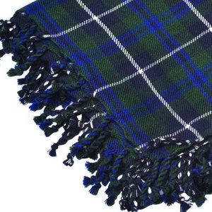 2026 Tartán Tradicional Escocés de las Tierras Altas Azul Douglas, 100% Acrílico, Accesorio para Kilt - Product Image 3