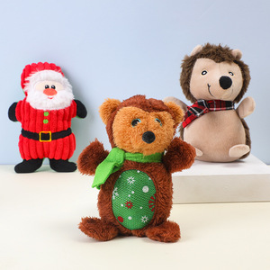 Kinghon Hot Sale Interactive Christmas Dog Chew Toy Modern Santa Elk <b>Plush</b> Xmas Gift Dog Toy - Product Image 6
