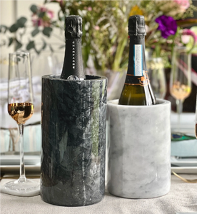 Seau à glace décoratif en marbre pour bar, idéal pour la maison, l'hôtel et les fêtes, avec tube à glace intégré pour le stockage - Product Image 4