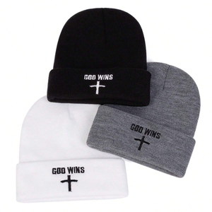 Gorro de Invierno para Mujer, 100% Algodón, Diseño a Cuadros, con Borde, de Alta Calidad, Unisex, para Viaje - Product Image 2