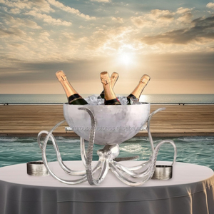 Bạch tuộc nhôm Xô đá <span class=keywords><strong>2025</strong></span> bán buôn công cụ thanh biểu tượng tùy chỉnh <span class=keywords><strong>Ice</strong></span> Cooler xô rượu sâm banh & bia lớn Xô đá - Product Image 4